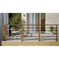 Main courante profilée 2600mm recoupable pour balustrade Moka -Lapeyre