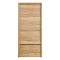 Bloc-porte ROXIE fin de chantier inserts noir | Lapeyre