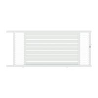 Portail coul CATANE moucharabieh alu H.164 x l.400 blanc neige RAL 9016 FB G Main Image