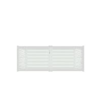 Portail battant CATANE ligne H alu H.136 x l.350 blanc RAL 9016 brillant G Main Image