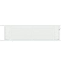 Portail coul CATANE ligne horizontale alu H.131 x l.450 blanc RAL 9016 FB G Main Image