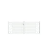 Portail battant CATANE galet alu H.136 x l.350 blanc RAL 9016 brillant G Main Image