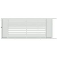 Portail coulissant CATANE alu H.164 x l.400 blanc neige RAL 9016 brillant D Main Image