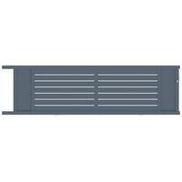 Portail coulissant CATANE alu H.131 x l.450 gris anthracite RAL 7016 FS G Main Image