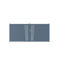 Portail battant PISE soleil aluminium H.161 x l.350 gris anthracite RAL 7016 FS Main Image