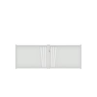 Portail battant PISE soleil alu H.129 x l.350 blanc neige RAL 9016 brillant Main Image