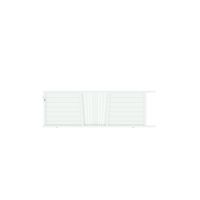 Portail coulissant PISE soleil alu H.123 x l.350 blanc RAL 9016 brillant Main Image
