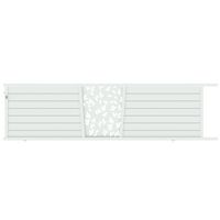 Portail coulissant PISE feuille alu H.123 x l.400 blanc RAL 9016 brillant Main Image