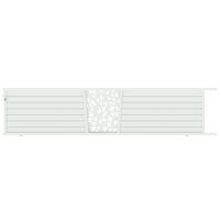 Portail coulissant PISE feuille aluminium sur mesure Main Image