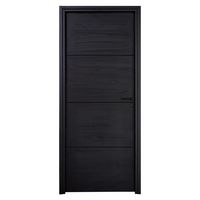 Bloc-porte ROXIE fin de chantier inserts noir | Lapeyre