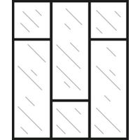 Kit verrière RHEA aluminium 5 vitrage dépoli à personnaliser - Lapeyre