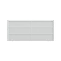 Portail coulissant ENNA aluminium H.166 x l.375 blanc RAL 9016 Main Image