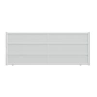 Portail coulissant ENNA aluminium H.166 x l.425 blanc RAL 9016 Main Image