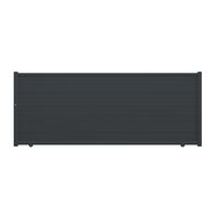 Portail coulissant VINH aluminium H.166 x l.425 gris anthracite RAL 7016 Main Image