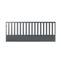 Portail coulissant MASSA aluminium H.120 x l.320 gris anthracite RAL 7016 grainé Main Image