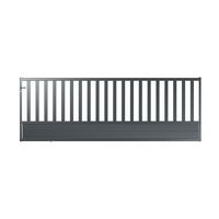 Portail coulissant MASSA aluminium H.120 x l.370 gris anthracite RAL 7016 grainé Main Image