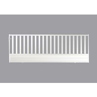 Portail coulissant MASSA aluminium H.120 x l.370 blanc RAL 9016 satiné/lisse Main Image