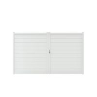Portail battant AOSTE aluminium H.179 x l.300 blanc neige RAL 9016 brillant Main Image