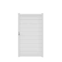 Portillon AOSTE aluminium  H.179 x l.100 blanc neige RAL 9016 brillant Main Image