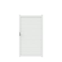Portillon BARI aluminium  H.177 x l.100 blanc neige RAL 9016 brillant Main Image