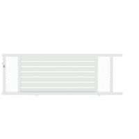 Portail coul CATANE moucharabieh alu H.131 x l.400 blanc neige RAL 9016 FB D Main Image