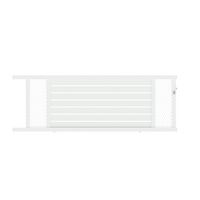 Portail coul CATANE moucharabieh alu H.131 x l.350 blanc neige RAL 9016 FB G Main Image
