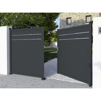 Portail battant Aluminium Aoste -Lapeyre