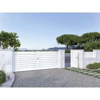 Portail coulissant Aluminium Catane ligne horizontale sur mesure-Lapeyre
