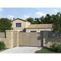 Portail battant Aluminium Catane sur mesure-Lapeyre