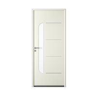 Porte d'entrée ** Alu ANOUK Blanc 9016 satiné + Barillet+ Poignée -H.215 x l.90D Main Image