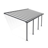 Pergola adossée OLYMPIA aluminium gris H.260 x p.294 x l.730 LDD Main Image