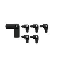 Kit angle main courante (x1) + tube (x5) gris anth. p/PRESTIO gris anth. 7016 Main Image