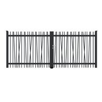 Portail battant VAHE aluminium H.160 x l.400  gris anthracite RAL 7016 droit Main Image