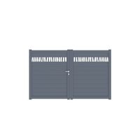 Portail battant VENITIA liane alu H.184 x l.300 gris anthracite RAL 7016 FS G Main Image