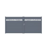 Portail battant VENITIA aluminium décore liane -Lapeyre