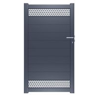 Portillon VAHINA aluminium H.181 x l.100 gauche gris anthracite RAL 7016 gauche Main Image