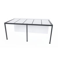 Carport mural CELTINA aluminium gris anthracite RAL 7016 H.251x p.314x L.613 LDD Main Image
