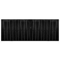 Portail coulissant VERDALLE acier galvanisé noir RAL 9005 H.150 x l.400 Main Image
