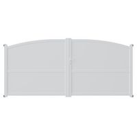 Portail battant VALMA aluminium H.160 x l.350 droite blanc RAL 9016 Main Image