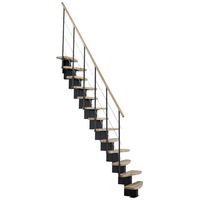 Echelle BALI 2, Droit 13 marches hêtre lamellé collé avec rampe, Hmax 298 cm Main Image