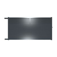 Portail coulissant aluminium VALMY gris anthracite H.182 x l.350 gauche Main Image