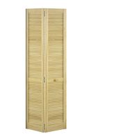 Porte placard RANCH BRUT 1 vantail de 2 panneaux + rails 242,1 x 90,55 cm Main Image