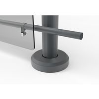 Cache sabot pour balustrade Lisseo en aluminium | Lapeyre
