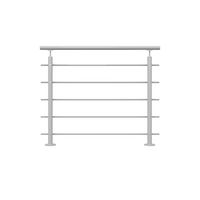 Balustrade à plat LISSEO 2ml blanc 9010 brillant Main Image