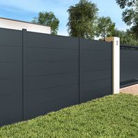 Pack 2 lames larges pleines clôture Valeda aluminium | Lapeyre