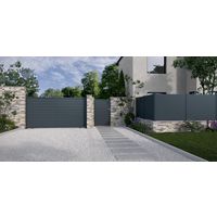 Portail coulissant Vittorio aluminium sur mesure | Lapeyre