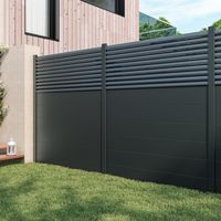 Pack 5 lames persiennée clôture Valeda aluminium | Lapeyre