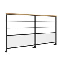 Balustrade en acier Fera main bois - Lapeyre