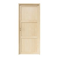 Bloc-porte Sapin ROBIN 3 panneaux huisserie 72 -Lapeyre