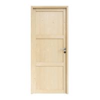 Bloc-porte Sapin ROBIN 3 panneaux huisserie 72 -Lapeyre